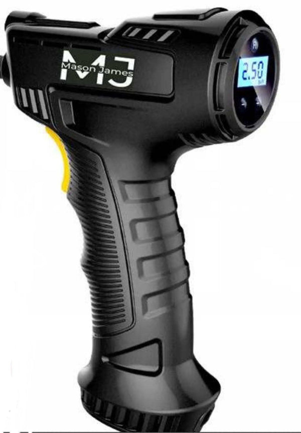 Recharge, Programmable, Air Pump with built in gauge, light, and adapters Epic EBike Adventures