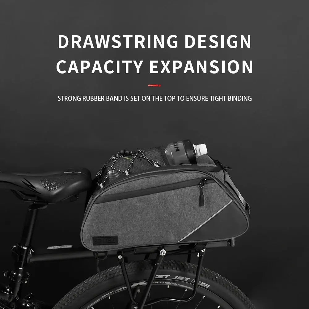 Rear Rack Bag! Insulated with shoulder strap! Expanding side storage pockets! Durable! Epic EBike Adventures