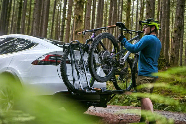 Piston Pro X Hitch Bike Rack - 2-Bike, 2" Receiver, LED Lights with 4-Pin Plug, Kashima Coat, Galaxy Gray Epic EBike Adventures