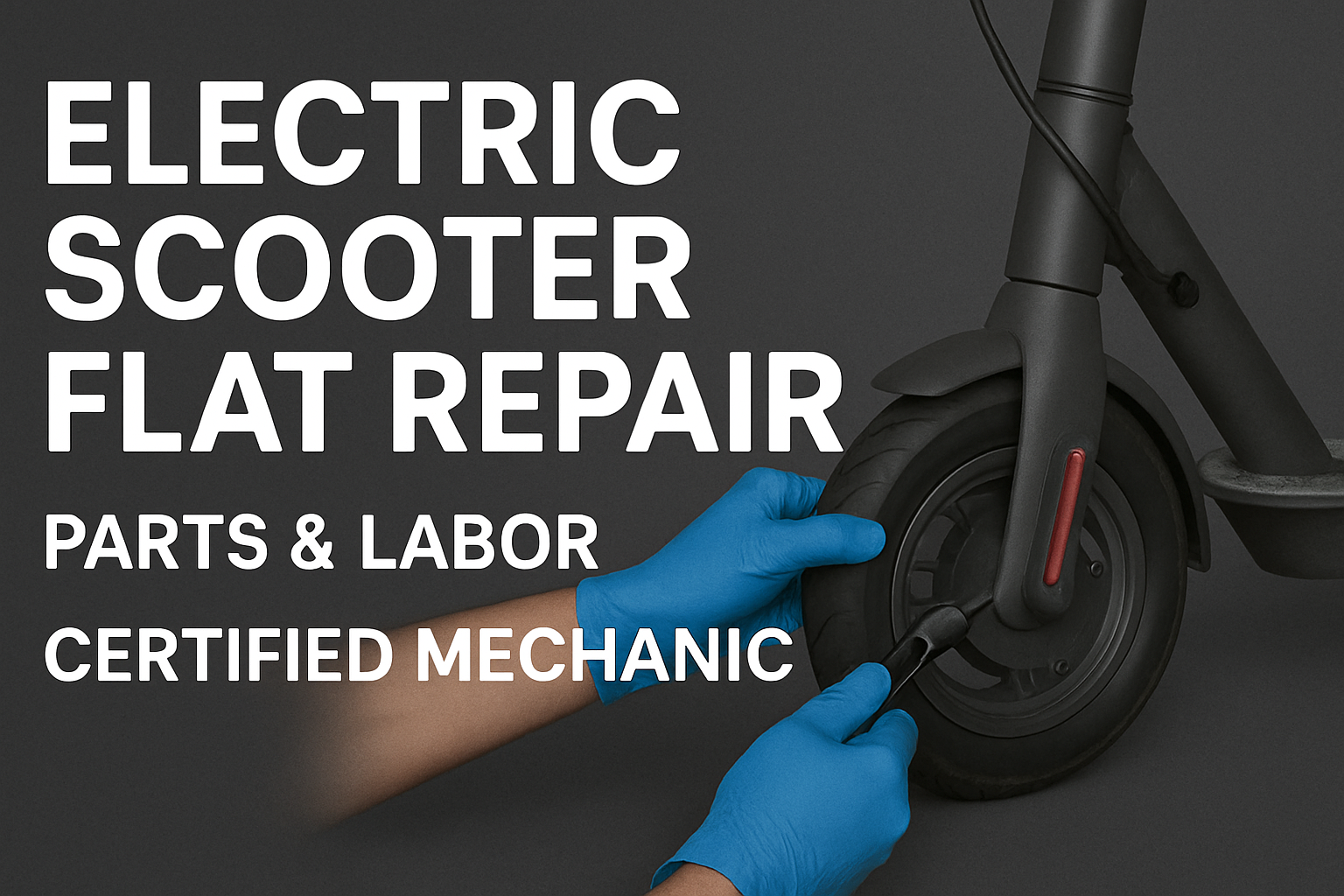 E-Scooter Flat Tire Repair/Tube Replacement