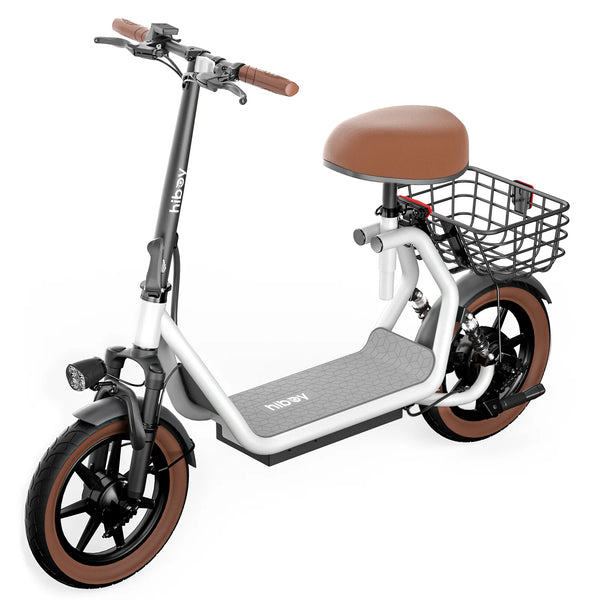 Hiboy Q2 Electric Scooter with Seat and Dual-Suspension