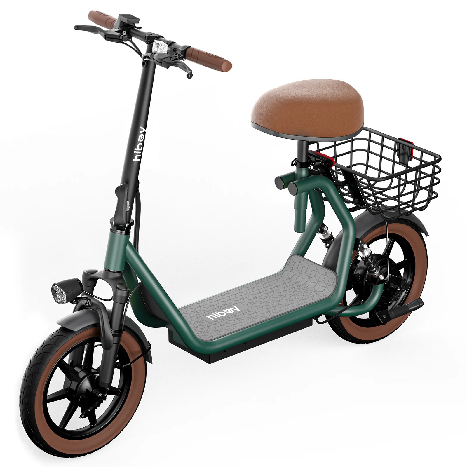 Hiboy Q2 Electric Scooter with Seat and Dual-Suspension