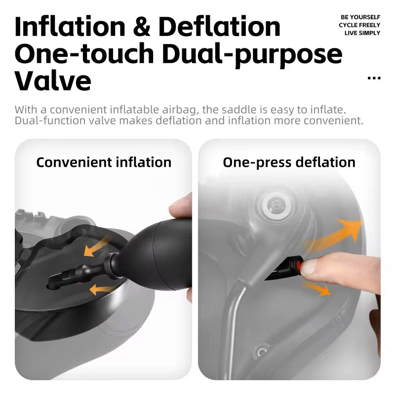 Air Comfort Saddle – One-Touch Inflatable eBike Seat with Shock Absorption