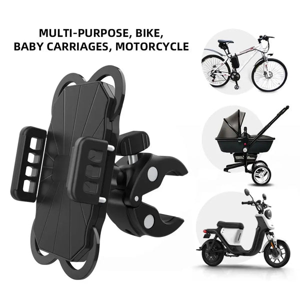 Mason James cell phone holder mount for bicycle, electric bike, ebike, scooter, motorcycle, or stroller! 